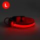 Collar recargable LED 45-52 cm 1xCR2032/5V/40 mAh rojo