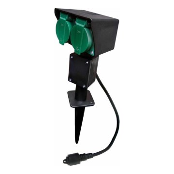 Columna de enchufe exterior EASY CONNECT 2Z 3600W/230V IP44 verde