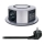 Columna de enchufes para mesa con carga inalámbrica Qi 3x230V + 1xUSB-A + 1xUSB-C plata/negro