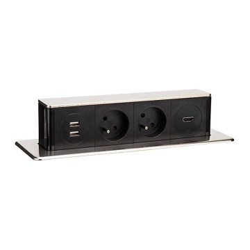 Columna de toma de corriente para mesa 2x230V + 2xUSB + HDMI