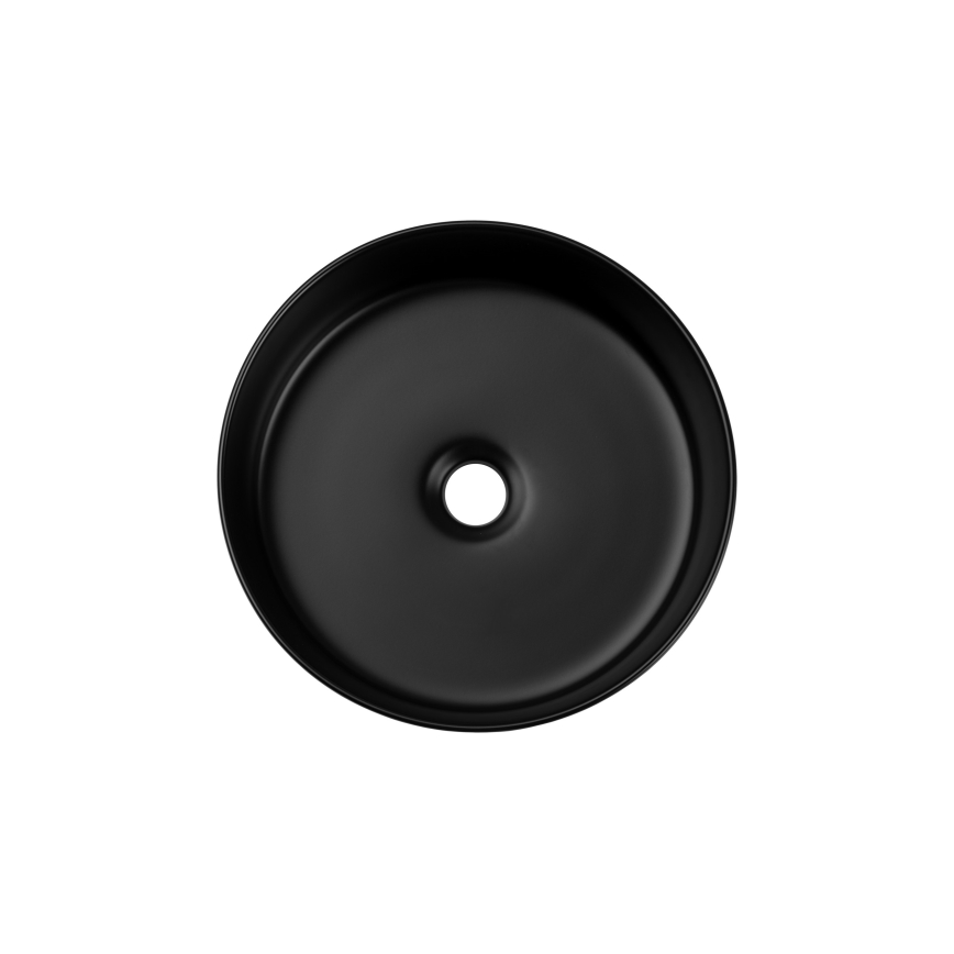 COMAD BEYOND 2 BLACK ( E-6565 ) - Lavabo sobre encimera BEYOND diá. 36 cm cerámica/negro mate