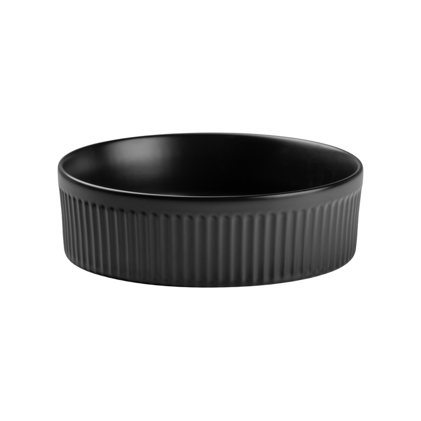 COMAD BEYOND 2 BLACK ( E-6565 ) - Lavabo sobre encimera BEYOND diá. 36 cm cerámica/negro mate