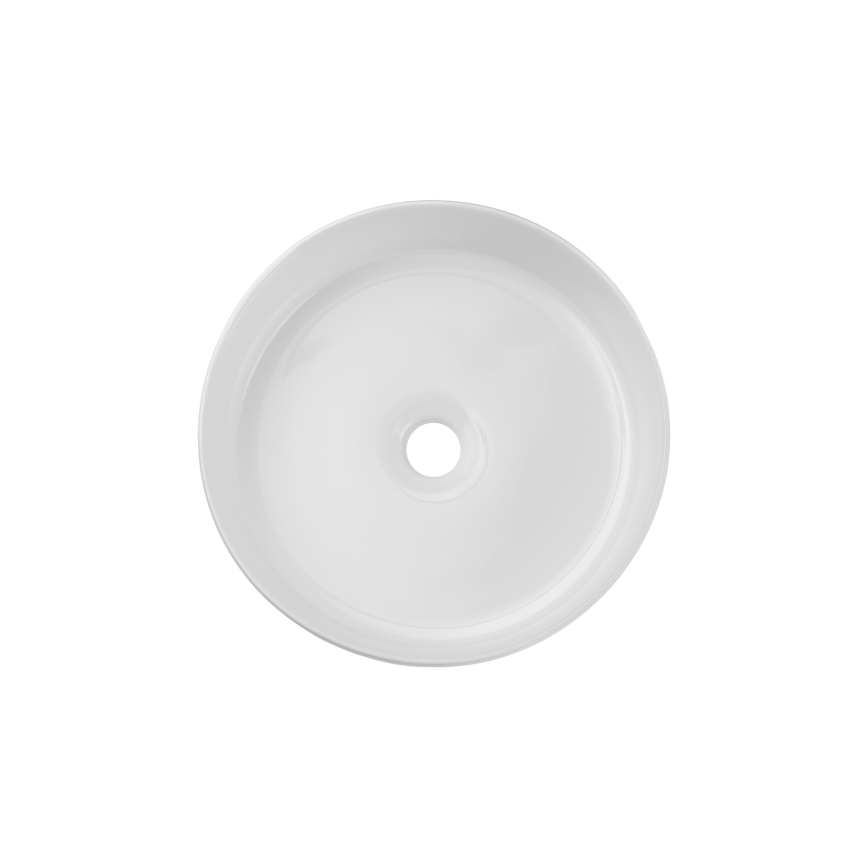 COMAD BEYOND 2 BLANCO ( E-6565 ) - Lavabo sobre encimera BEYOND diá. 36 cm cerámica/blanco brillante