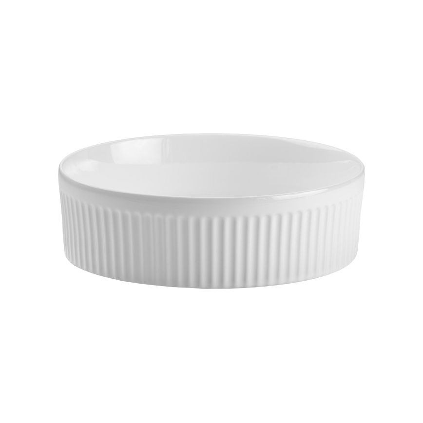 COMAD BEYOND 2 BLANCO ( E-6565 ) - Lavabo sobre encimera BEYOND diá. 36 cm cerámica/blanco brillante