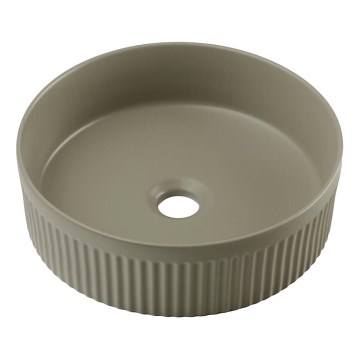 COMAD BEYOND 2 OLIVER VERDE ( E-6565 ) - Lavabo sobre encimera BEYOND diá. 36 cm cerámica/verde mate