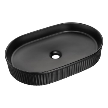COMAD BEYOND 3 BLACK ( E-6531 ) - Lavabo sobre encimera BEYOND 56x36 cm cerámica/negro mate