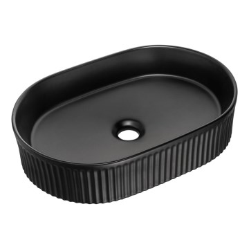 COMAD BEYOND 5 BLACK ( E-6564 ) - Lavabo sobre encimera BEYOND 48x32,5 cm cerámica/negro mate