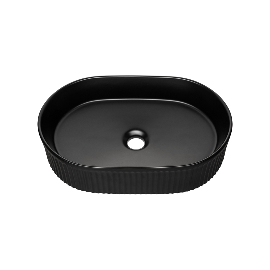 COMAD BEYOND 5 BLACK ( E-6564 ) - Lavabo sobre encimera BEYOND 48x32,5 cm cerámica/negro mate