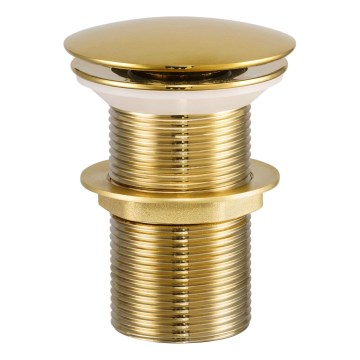 COMAD CLICK-CLACK T201G-3 - Desagüe de lavabo CLICK-CLACK diá. 7 cm dorado brillante