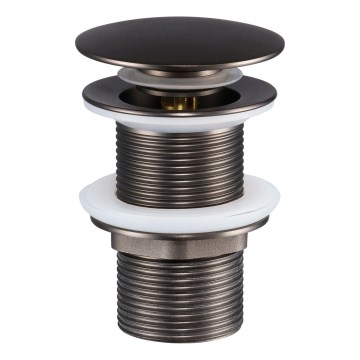 COMAD CLICK-CLACK T201GG-3 - Desagüe de lavabo CLICK-CLACK diá. 7 cm gris