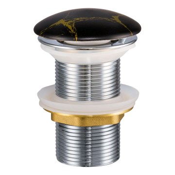 COMAD CLICK-CLACK T201M-B12-3 - Desagüe de lavabo CLICK-CLACK diá. 7 cm mate negro