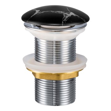 COMAD CLICK-CLACK T201M-B2-3 - Desagüe de lavabo CLICK-CLACK diá. 7 cm negro mate