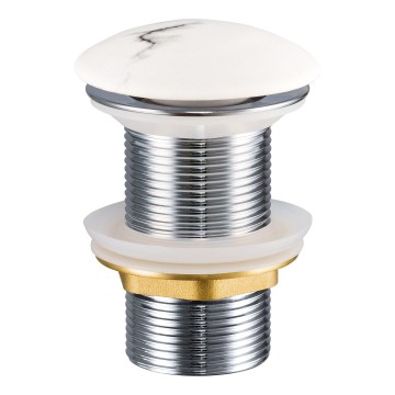 COMAD CLICK-CLACK T201M-W13-3 - Desagüe de lavabo CLICK-CLACK diá. 7 cm blanco mate