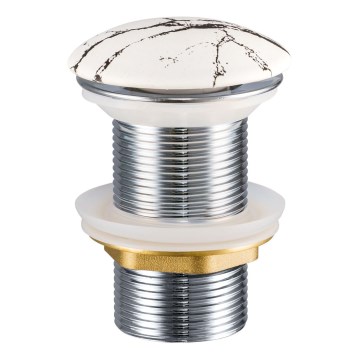 COMAD CLICK-CLACK T201M-W17-3 - Desagüe de lavabo CLICK-CLACK diá. 7 cm blanco mate