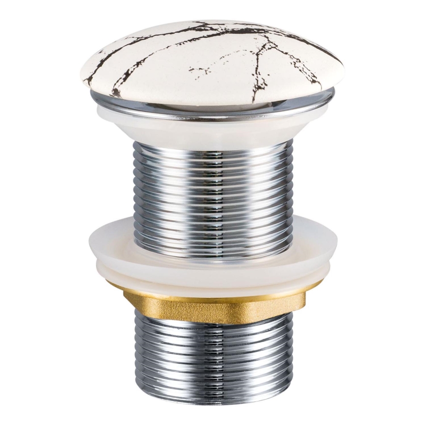 COMAD CLICK-CLACK T201M-W17-3 - Desagüe de lavabo CLICK-CLACK diá. 7 cm blanco mate