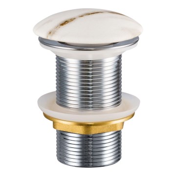 COMAD CLICK-CLACK T201M-W3-3 - Desagüe de lavabo CLICK-CLACK diá. 7 cm blanco mate
