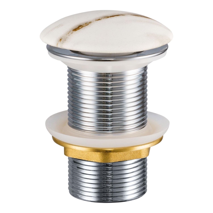 COMAD CLICK-CLACK T201M-W3-3 - Desagüe de lavabo CLICK-CLACK diá. 7 cm blanco mate