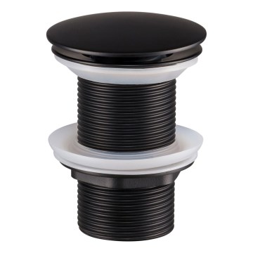 COMAD CLICK-CLACK T201MBG-3 - Desagüe de lavabo CLICK-CLACK diá. 7 cm mate negro