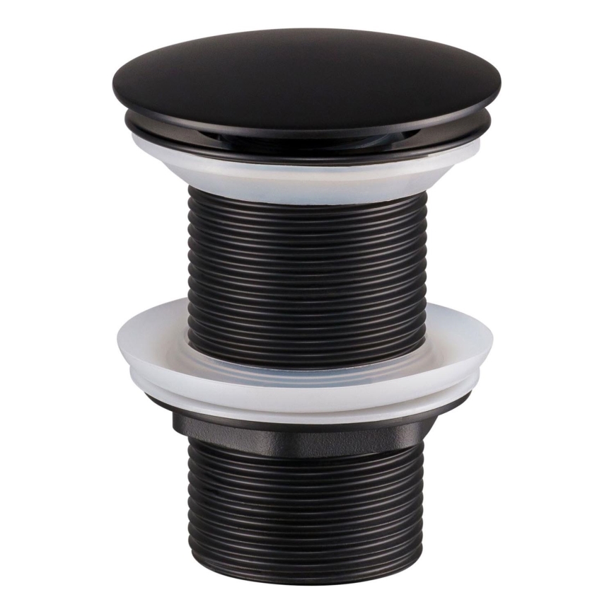 COMAD CLICK-CLACK T201MBG-3 - Desagüe de lavabo CLICK-CLACK diá. 7 cm mate negro