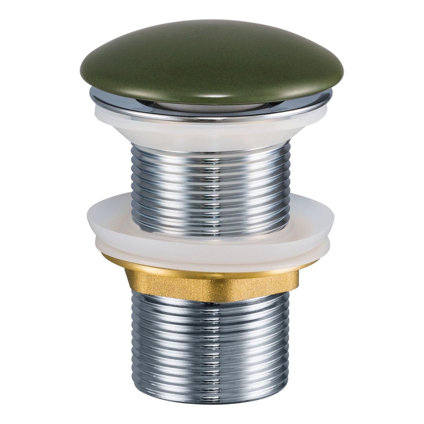 COMAD CLICK-CLACK T201MFG-3 - Desagüe de lavabo CLICK-CLACK diá. 7 cm mate Verde