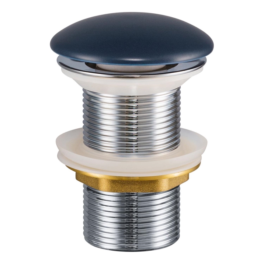 COMAD CLICK-CLACK T201MNB-3 - Desagüe de lavabo CLICK-CLACK diá. 7 cm mate armada azul