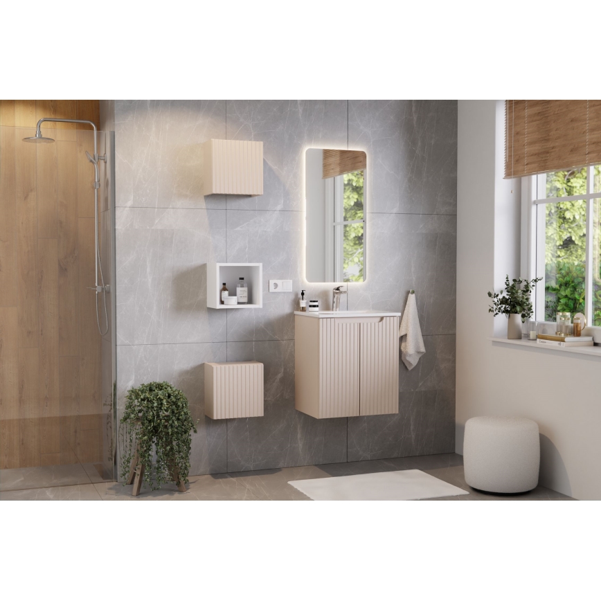 COMAD SKY 3 50CM DP ( E-8099-3-50 ) - Lavabo empotrado SKY 51x40 cm cerámica/blanco mate