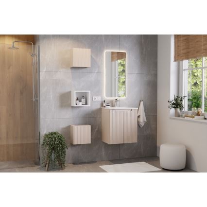 COMAD SKY 3 50CM ( E-8099-3-50 ) - Lavabo empotrado SKY 51x40 cm cerámica/blanco brillante