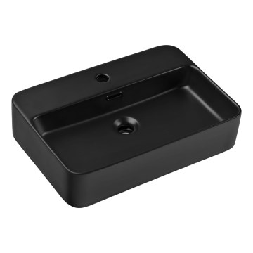 COMAD TRUST 2 BLACK ( E-6282 ) - Lavabo sobre encimera TRUST 55x38 cm cerámica/negro mate