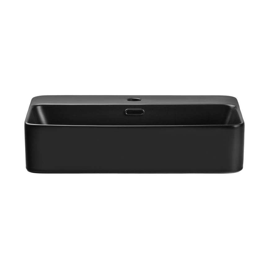 COMAD TRUST 2 BLACK ( E-6282 ) - Lavabo sobre encimera TRUST 55x38 cm cerámica/negro mate