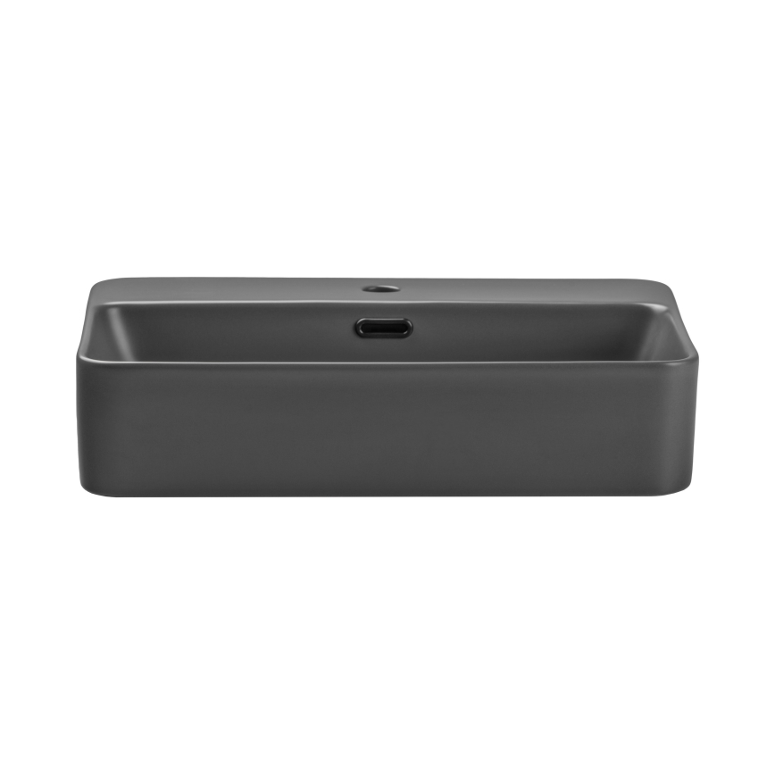 COMAD TRUST 2 MATT DARK GREY ( E-6282 ) - Lavabo sobre encimera TRUST 55x38 cm cerámica/mate gris