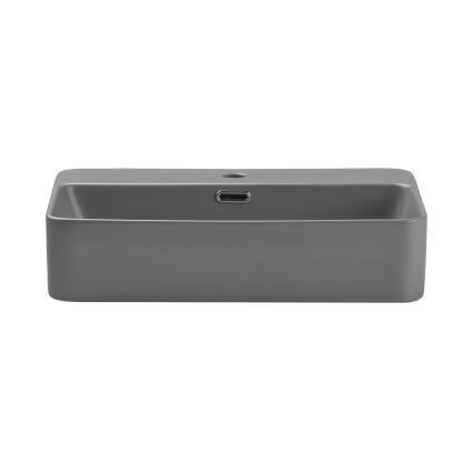 COMAD TRUST 2 MATT LIGHT GREY ( E-6282 ) - Lavabo sobre encimera TRUST 55x38 cm cerámica/mate gris
