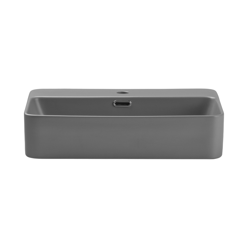 COMAD TRUST 2 MATT LIGHT GREY ( E-6282 ) - Lavabo sobre encimera TRUST 55x38 cm cerámica/mate gris