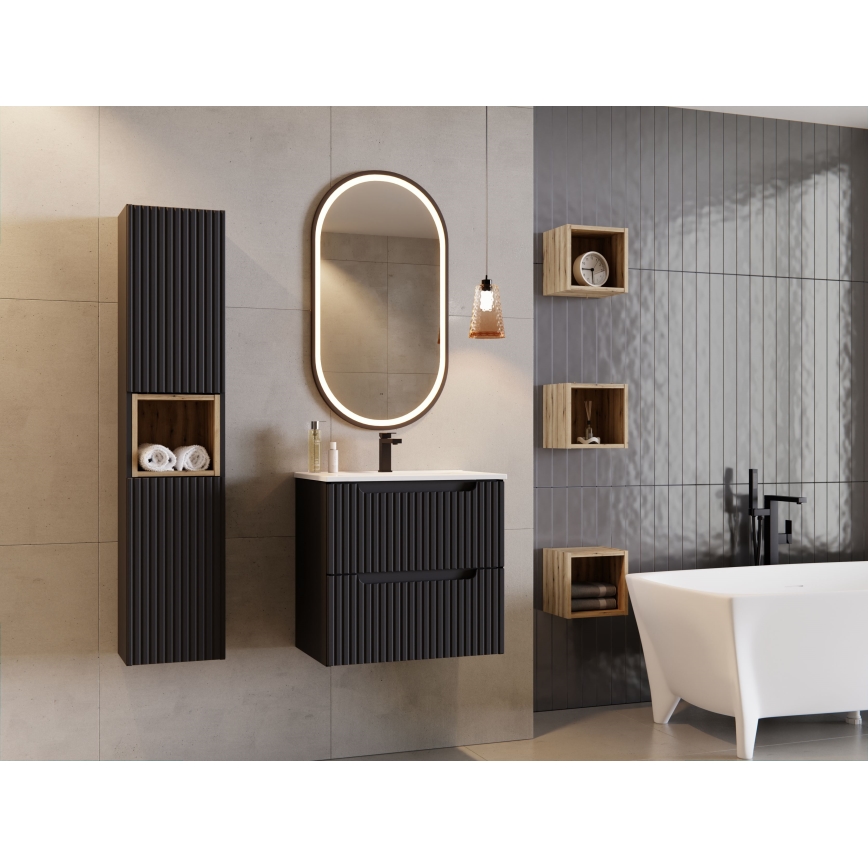 COMAD UM-2050RB DANCE 50 DP - Lavabo empotrado DANCE 52x40 cm cerámica/blanco mate