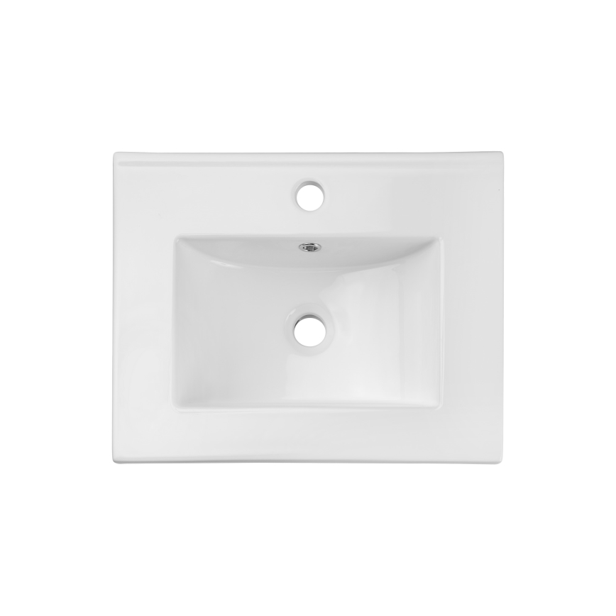 COMAD UM-2050RB DANCE 50 DP - Lavabo empotrado DANCE 52x40 cm cerámica/blanco mate