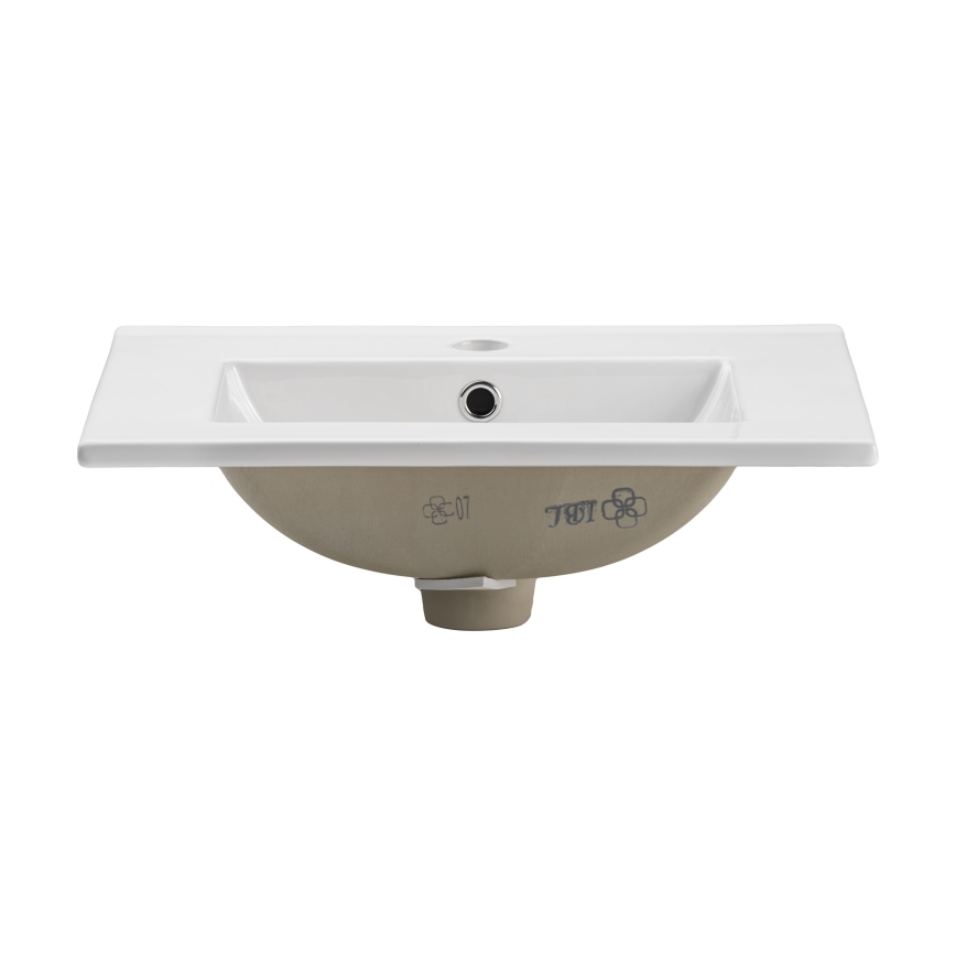 COMAD UM-2050RB DANCE 50 DP - Lavabo empotrado DANCE 52x40 cm cerámica/blanco mate