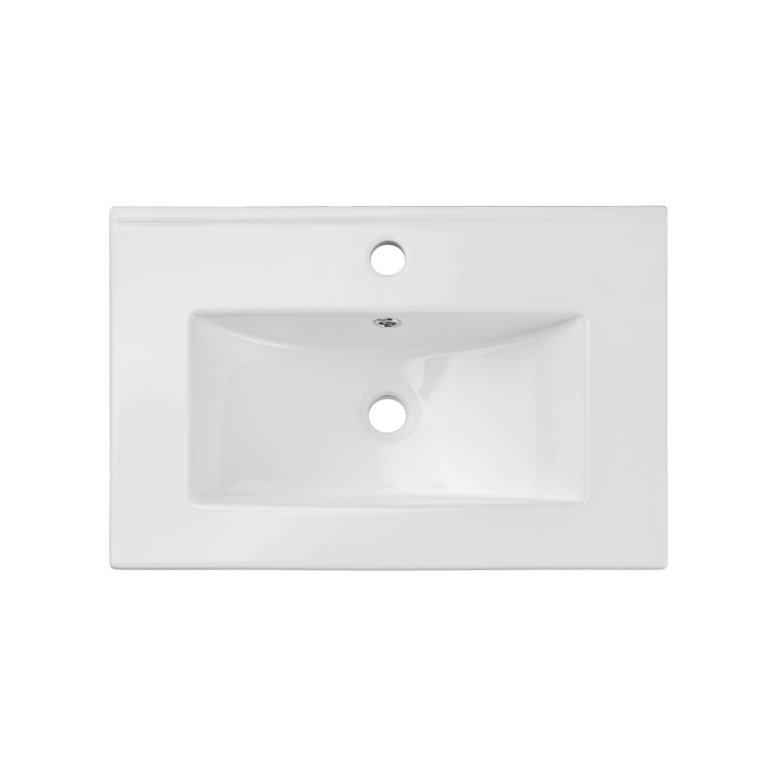 COMAD UM-2060RB DANCE 60-DP - Lavabo empotrado DANCE 62x40 cm cerámica/blanco mate