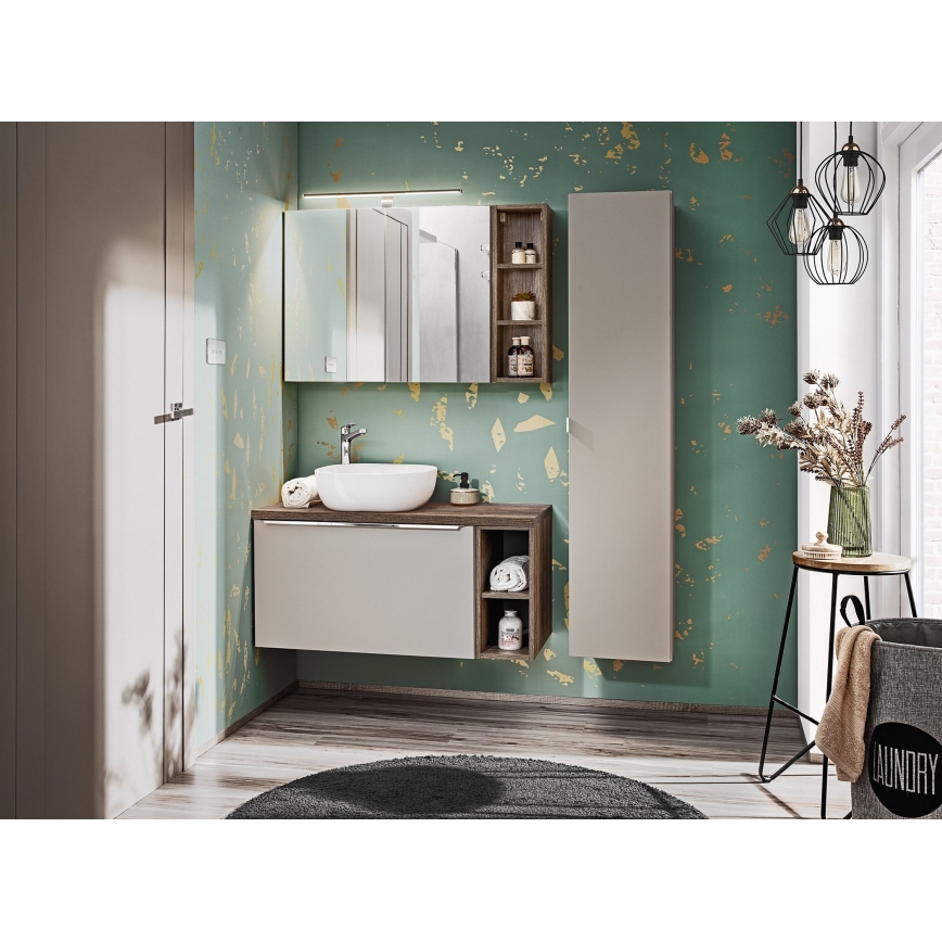 COMAD UM-6252 SMILE 40 DP - Lavabo sobre encimera SMILE 41x41 cm cerámica/blanco brillante