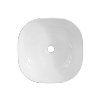 COMAD UM-6252 SMILE 40 DP - Lavabo sobre encimera SMILE 41x41 cm cerámica/blanco brillante