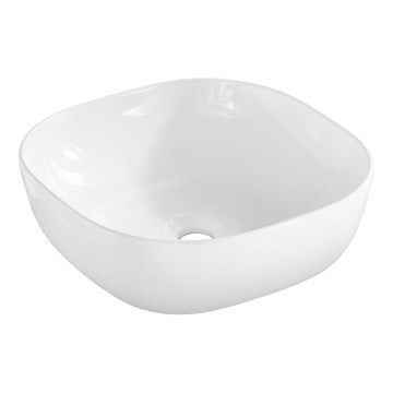 COMAD UM-6252 SMILE 40 DP - Lavabo sobre encimera SMILE 41x41 cm cerámica/blanco brillante