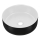 COMAD UM-6259 SIMPLE 8. - Lavabo sobre encimera SIMPLE diá. 36 cm cerámica/blanco mate/negro mate