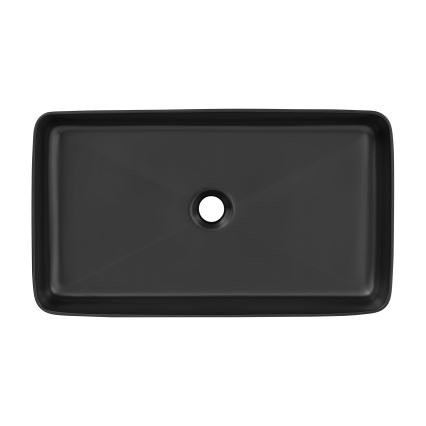 COMAD UM-6275 SLIM 60 BLACK DP - Lavabo sobre encimera SLIM 61x34 cm cerámica/negro mate