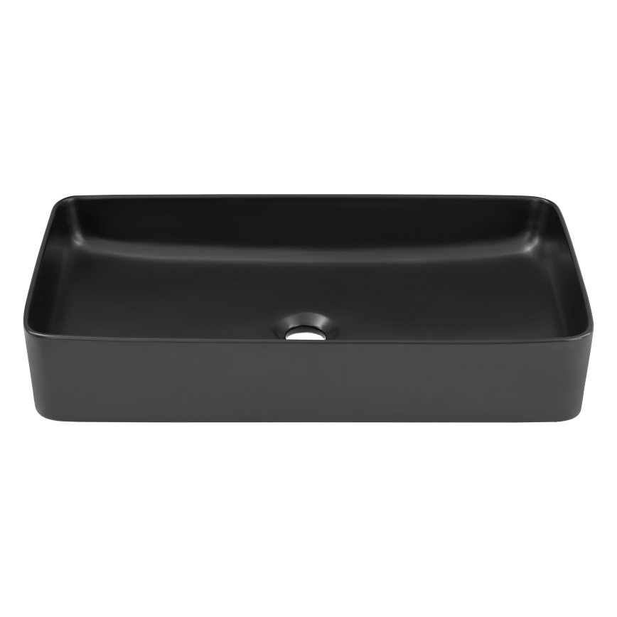 COMAD UM-6275 SLIM 60 BLACK DP - Lavabo sobre encimera SLIM 61x34 cm cerámica/negro mate