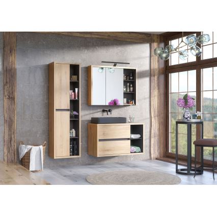 COMAD UM-6276 SLIM 40 GREY DP - Lavabo sobre encimera SLIM 37x37 cm cerámica/gris mate