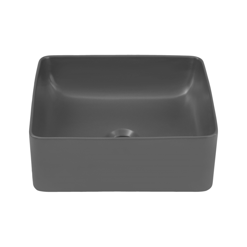 COMAD UM-6276 SLIM 40 GREY DP - Lavabo sobre encimera SLIM 37x37 cm cerámica/gris mate