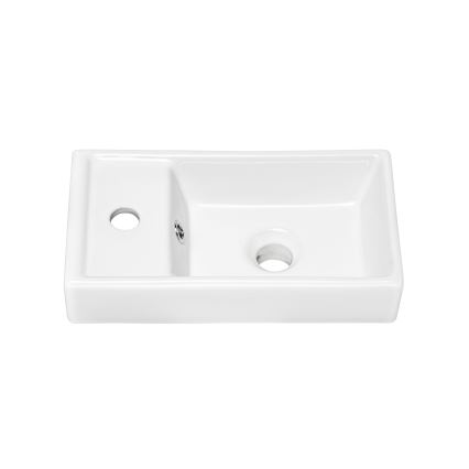 COMAD UM-VEDEA 40 - Lavabo sobre encimera VEDEA 40x22 cm cerámica/blanco brillante