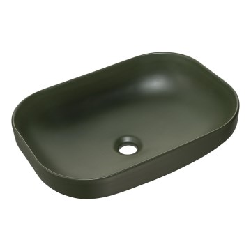 COMAD UN-NELI-MFG - Lavabo sobre encimera NELI 50,4x35,2 cm cerámica/verde mate