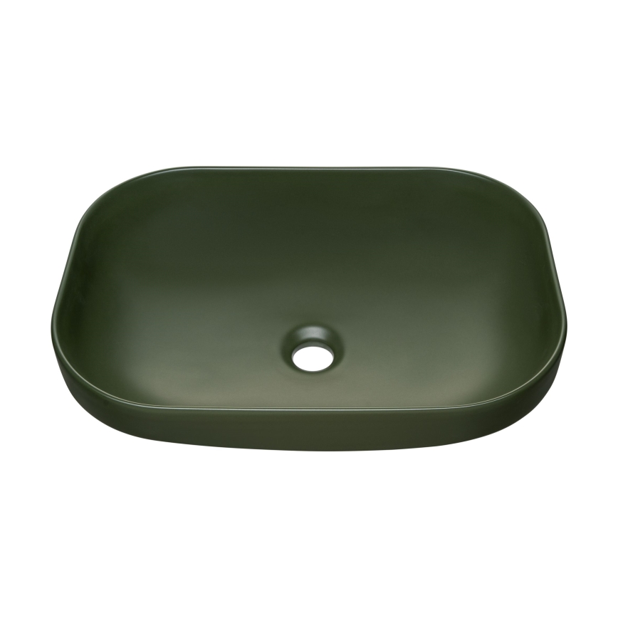 COMAD UN-NELI-MFG - Lavabo sobre encimera NELI 50,4x35,2 cm cerámica/verde mate
