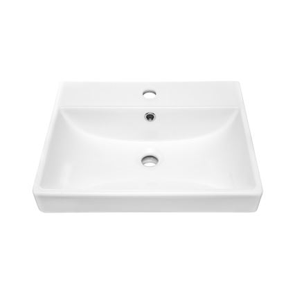 COMAD UN-RITA-GW-60 - Lavabo sobre encimera RITA 60x40 cm cerámica/blanco brillante