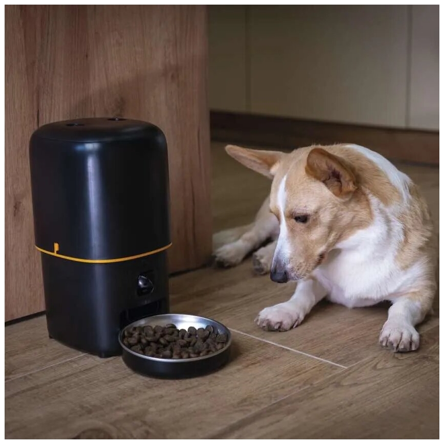 Comedero automático con micrófono y cámara 4l/5V/3xD Wi-Fi