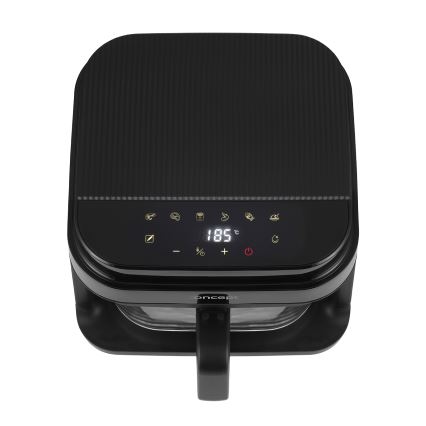 Concept FR5500 - Freidora de aire caliente GLASS & FAST 5,5 l 1200W/230V negro